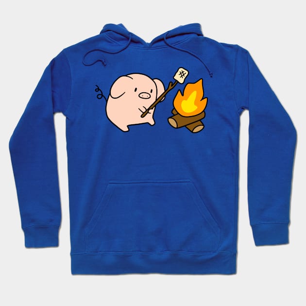 Campfire Pig Hoodie by saradaboru